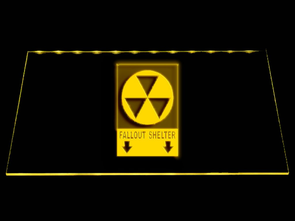 Fallout Shelter Sign LED Neon Sign USB - Yellow - TheLedHeroes