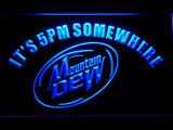 Mountain Dew It's 5pm Somewhere LED Neon Sign Electrical - Blue - TheLedHeroes