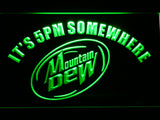FREE Mountain Dew It's 5pm Somewhere LED Sign - Green - TheLedHeroes