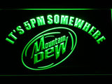 Mountain Dew It's 5pm Somewhere LED Neon Sign Electrical - Green - TheLedHeroes