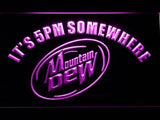 Mountain Dew It's 5pm Somewhere LED Neon Sign Electrical - Purple - TheLedHeroes