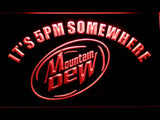 Mountain Dew It's 5pm Somewhere LED Neon Sign Electrical - Red - TheLedHeroes