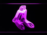 Boston Red Sox (11) LED Neon Sign USB - Purple - TheLedHeroes