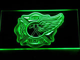 Detroit Fire Dept. LED Neon Sign USB - Green - TheLedHeroes