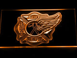 Detroit Fire Dept. LED Neon Sign Electrical - Orange - TheLedHeroes