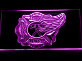 FREE Detroit Fire Dept. LED Sign - Purple - TheLedHeroes