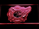 Detroit Fire Dept. LED Neon Sign Electrical - Red - TheLedHeroes