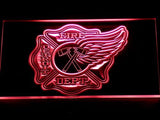 Detroit Fire Dept. LED Neon Sign USB - Red - TheLedHeroes