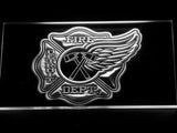 FREE Detroit Fire Dept. LED Sign - White - TheLedHeroes