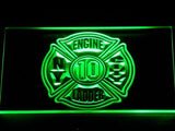 New York Fire Dept. C10 LED Neon Sign Electrical - Green - TheLedHeroes