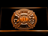 New York Fire Dept. C10 LED Neon Sign Electrical - Orange - TheLedHeroes