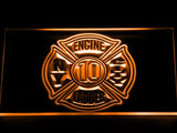 New York Fire Dept. C10 LED Neon Sign USB - Orange - TheLedHeroes