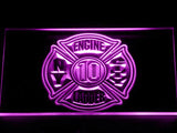 New York Fire Dept. C10 LED Neon Sign USB - Purple - TheLedHeroes