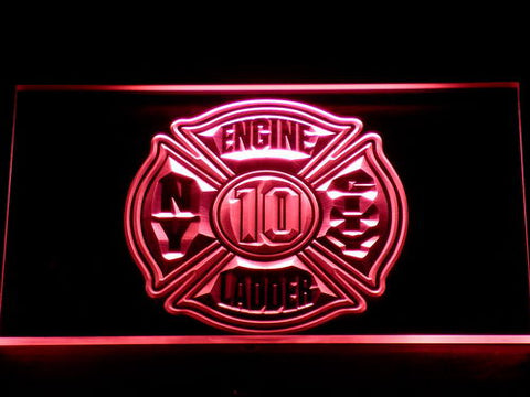 FREE New York Fire Dept. C10 LED Sign - Red - TheLedHeroes
