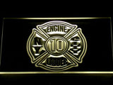 New York Fire Dept. C10 LED Neon Sign Electrical - Yellow - TheLedHeroes