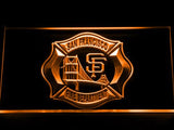 San Francisco Fire Dept. LED Neon Sign USB - Orange - TheLedHeroes