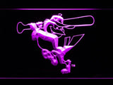 Baltimore Orioles (4) LED Neon Sign USB - Purple - TheLedHeroes