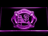 FREE San Francisco Fire Dept. LED Sign - Purple - TheLedHeroes