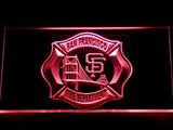 San Francisco Fire Dept. LED Neon Sign USB - Red - TheLedHeroes
