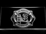San Francisco Fire Dept. LED Neon Sign USB - White - TheLedHeroes