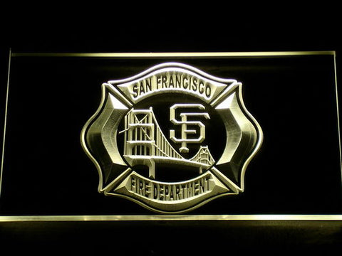 FREE San Francisco Fire Dept. LED Sign - Yellow - TheLedHeroes