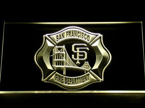 San Francisco Fire Dept. LED Neon Sign USB - Yellow - TheLedHeroes