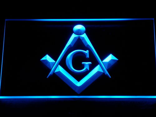 FREE Freemason LED Sign - Blue - TheLedHeroes
