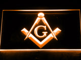 FREE Freemason LED Sign - Orange - TheLedHeroes