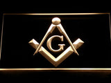 FREE Freemason LED Sign - Yellow - TheLedHeroes