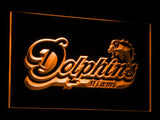 Miami Dolphins LED Neon Sign Electrical - Orange - TheLedHeroes