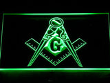 FREE Masonic Mason Freemason LED Sign - Green - TheLedHeroes