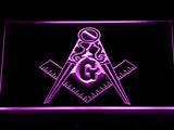 Freemason (2) LED Neon Sign USB - Purple - TheLedHeroes
