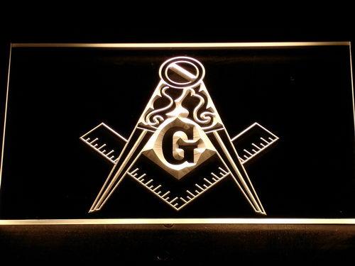 Freemason (2) LED Neon Sign USB - Yellow - TheLedHeroes