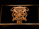 FREE Firefighter's Dept. Wife LED Sign - Orange - TheLedHeroes