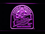 Baltimore Orioles 30th Anniversary LED Neon Sign USB - Purple - TheLedHeroes