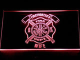 Firefighter's Dept. Wife LED Neon Sign Electrical - Red - TheLedHeroes