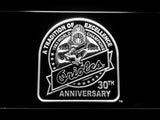 Baltimore Orioles 30th Anniversary LED Neon Sign USB - White - TheLedHeroes