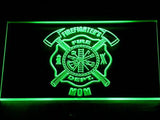 Firefighter's Dept. Mom LED Neon Sign Electrical - Green - TheLedHeroes