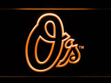 Baltimore Orioles (6) LED Neon Sign USB - Orange - TheLedHeroes