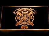 Firefighter's Dept. Mom LED Neon Sign Electrical - Orange - TheLedHeroes