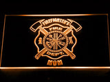 Firefighter's Dept. Mom LED Neon Sign USB - Orange - TheLedHeroes