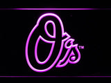 Baltimore Orioles (6) LED Neon Sign Electrical - Purple - TheLedHeroes