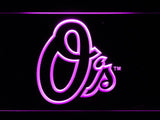 Baltimore Orioles (6) LED Neon Sign USB - Purple - TheLedHeroes
