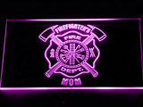 FREE Firefighter's Dept. Mom LED Sign - Purple - TheLedHeroes