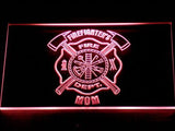 Firefighter's Dept. Mom LED Neon Sign USB - Red - TheLedHeroes