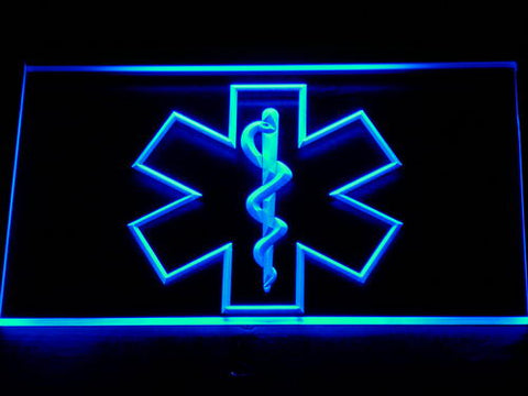 FREE Emergency Medical Services (2) LED Sign - Blue - TheLedHeroes
