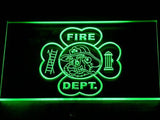 Irish Firefighter's LED Neon Sign USB - Green - TheLedHeroes