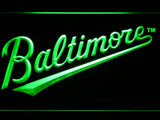 Baltimore Orioles (8) LED Neon Sign USB - Green - TheLedHeroes