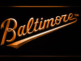 Baltimore Orioles (8) LED Neon Sign USB - Orange - TheLedHeroes
