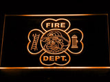 Irish Firefighter's LED Neon Sign USB - Orange - TheLedHeroes